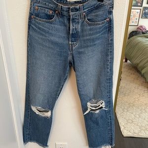 Levi’s Premium Wedgie Straight Ankle Jeans